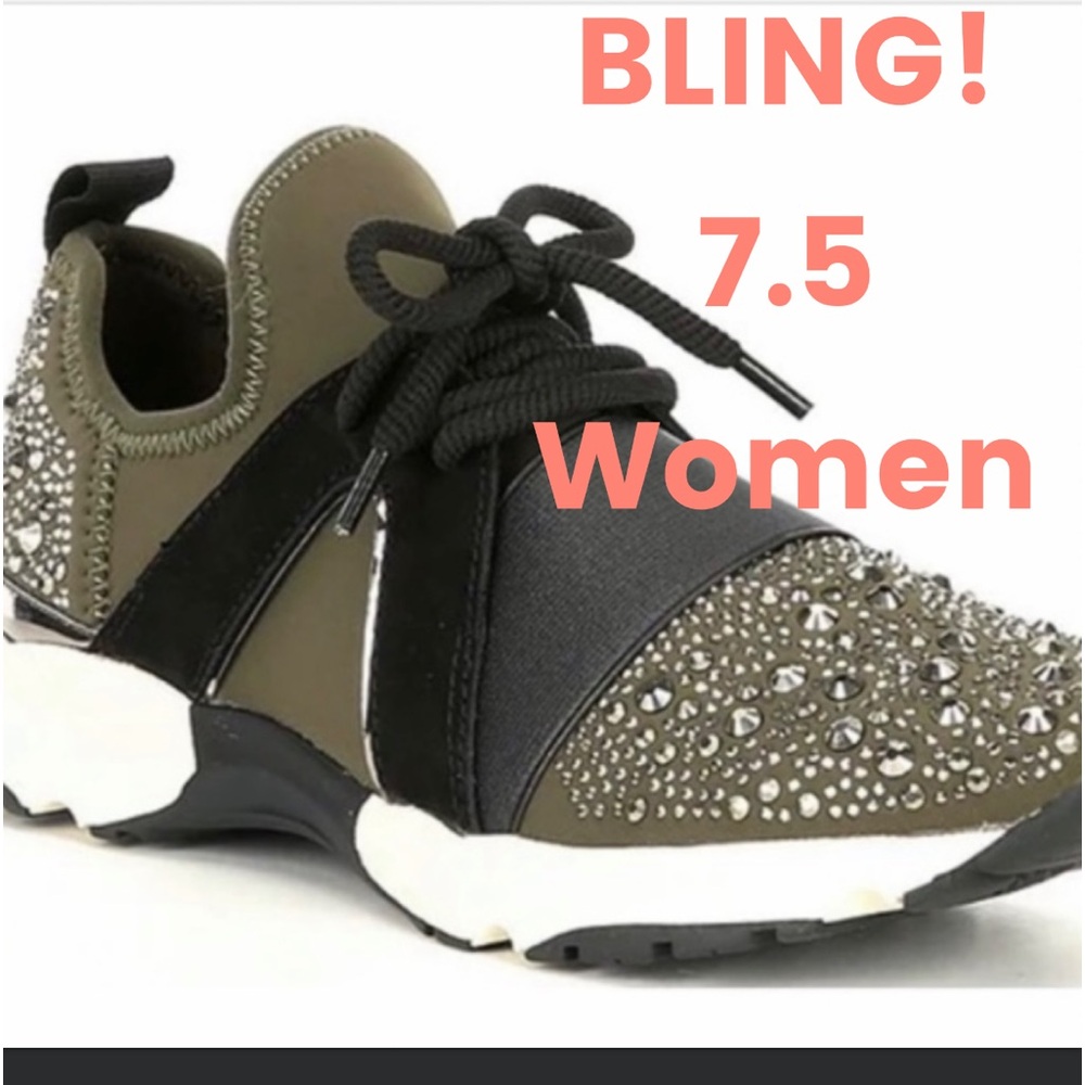 Carvela Lament Bling Embellished Lace-Up Sneakers